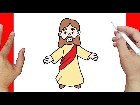 como dibujar a jesus | Dibujos fáciles