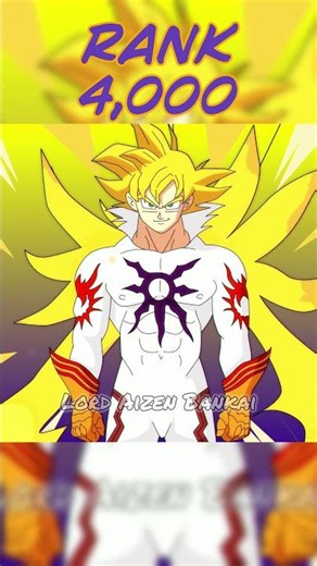 Strongest Goku Transformations Rank Up