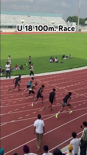 U18 100m rrace punjab state athletics champion #trending #olympicsport #juniorathlete #trackandfield