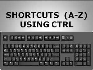 KEYBOARD SHORTCUTS (A TO Z ) USING (CTRL) IN HINDI KEYBOARD SERIES (PART- 2)