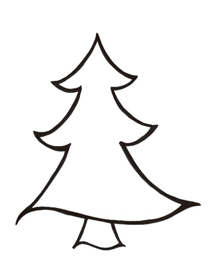 Printable Christmas Tree Coloring Page Hand-drawn JPG PNG SVG - Etsy Canada