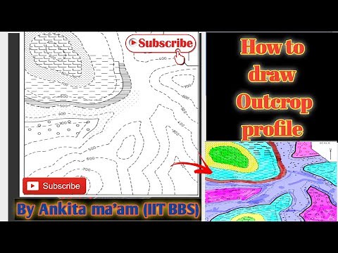 How to draw outcrop pattern of Geological Map I Outcrop pattern of Geological Map I Geology