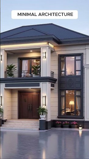 Modern 2-Story Country House with Big Open Yard | Minimal Architecture #architecture #modelbuilding