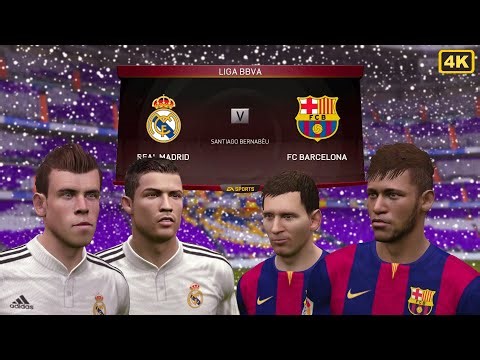 FIFA 15 - Real Madrid vs FC Barcelona | Full Match (4K PC Gameplay)