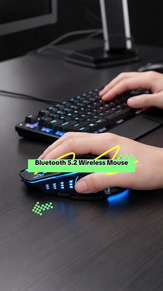 Bluetooth 5.2 Mouse 2.4G Wireless Mouse Rechargeable Mouse Dual Mode Gaming Mouse 3600 DPI Mice For Laptop Computer Accessories #gamingkeyboard #wirelesscharging #redmi #gamingmonitor #glassmousepad #gamingkeyboards #fidgetgadgets #gamingmice #ergonomickeyboard #portablegamingmonitor