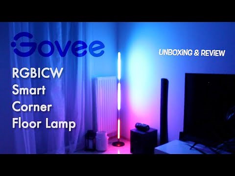 Govee RGBICW Smart Corner Floor Lamp - Unboxing & Review