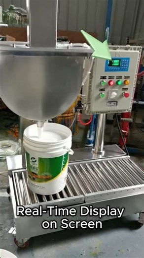 Automatic Weighing Filling Line for 18–20L Steel Pails Dual Nozzle & Automatic Lid Placing