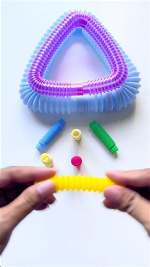 Creating HOK Shape ASMR Relaxing Style POP-TUBE #diy #satisfyingvideos #relaxing #creative #asmr