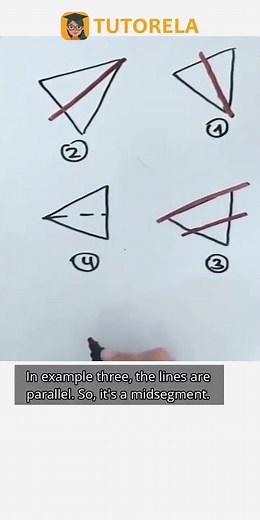 Identifying the Median in Geometric Figures #Math #Midsegment #MidsegmentOfATriangle
