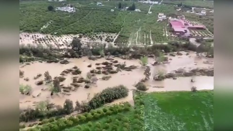 Storm Laurence brings severe floods to Malaga in Spain