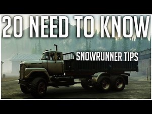 20 NEED TO KNOW SnowRunner Tips for Solo and Coop!