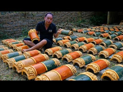How Duong Crafts Traditional Clay Tile Roofs by Hand | Rural Building Skills