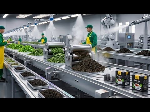 How Tea Is Made | Inside a Modern Tea Factory (Full Process)