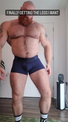 Vikingmuscle🐻 | Growing those legs out.. I'm really seeing results now. 270lb pure beef #hairymuscle #hairyman #hairychest #bigmuscle #bodybuilding... | Instagram