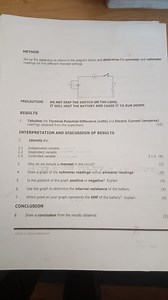 METHODSet up the apparatus as shown in the diagram below and d... | Filo