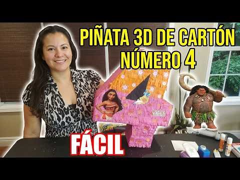 🎉Number 4 Piñata - How to Make It? 🎈Easy And Quick TUTORIAL.😍STEP BY STEP/2026