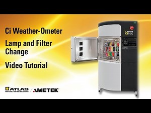Video Tutorial: Ci Weather-Ometer Lamp and Filter Change