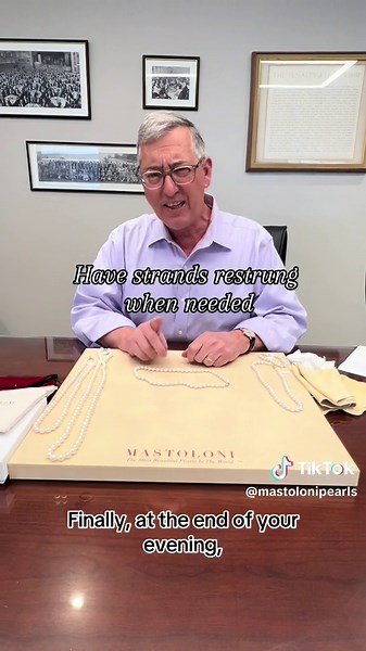 ✨ Discover the secrets to maintaining the timeless beauty of your pearl jewelry with our latest educational TikTok featuring Fran Mastoloni! 🎥 🦪 Pearls are delicate gems that require special care to retain their exquisite luster and longevity. 💫 Learn expert tips to ensure your pearls dazzle for generations to come: 1️⃣: Put on Last: Always put your pearl jewelry on as the final touch before going out, ensuring they’re shielded from harsh chemicals and cosmetics. 2️⃣: Take off First: Upon ret