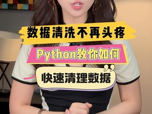 数据清洗不再头痛，Python教你如何快速清理数据