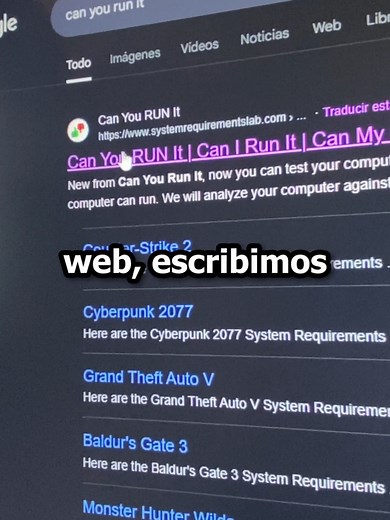 Cómo verificar si tu PC puede correr un juego