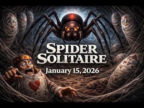 Spider Solitaire January 15, 2026 - Microsoft Solitaire Daily Challenge