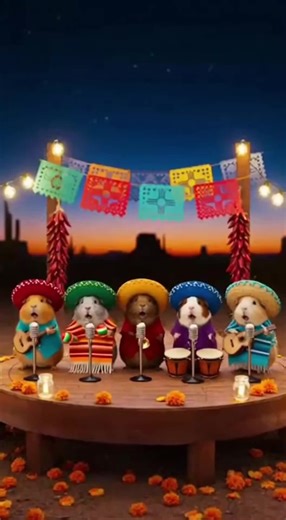 The Mariachi band you didn’t know you needed! 🐹🌵🎶 #guineapig #mariachi #vivamexico #Fiesta #dancinganimals