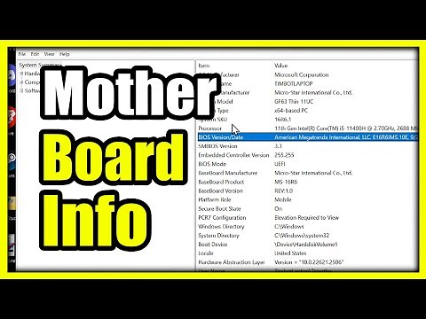 How to Find Motherboard Name & Chipset on Windows 11 PC