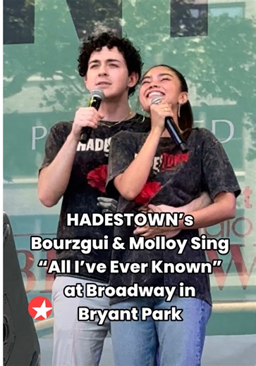 Hadestown's Ali Louis Bourzgui and Myra Molloy Perform