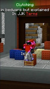 Clutching in bedwars but explained in JJK terms