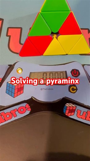 Solving a pyraminx #shorts #trendingshorts #apt #trends #new #popular #cubing #pyraminx #wca #fyp