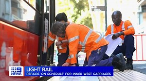 9.4K views · 76 reactions | Inner west commuters will hopefully soon be off the buses and back on the trams. It is believed that the repairs to the fleet of damaged light-rail carriages will soon be completed. #9News | 9 News Sydney | Facebook