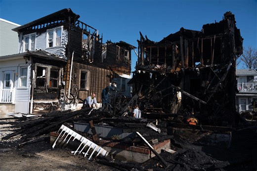 Seaside Heights fire engulfs three houses near boardwalk