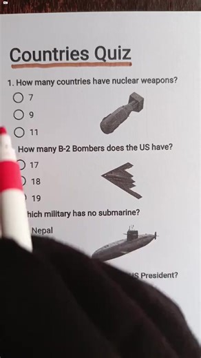 Think you know your countries? 🌎 Test your geography skills in this fast-paced quiz! Only 7 questions… but can you get them all right? 😏 Drop your score in the comments and challenge your friends to beat you! 💬🔥 👉 Watch now and prove you're the true Quiz King! 💡 Like, share, and follow for more fun challenges! --- #CountriesQuiz #QuizChallenge #GeographyTest #CanYouGet7 #QuizKing #FunTrivia #WorldFlags #GeographyGame #FacebookVideo #EducationalFun #ChallengeYourMind | B L O D E S