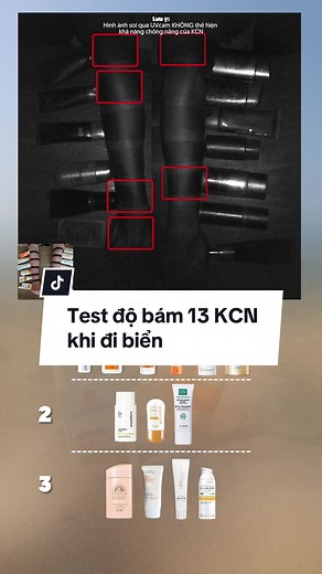 Chọn kem chống nắng đi biển: Test độ bám 13 loại khi đi biển