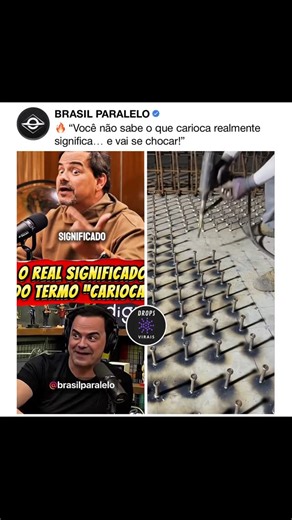 Humor e Fofocas on Instagram: "@brasilparalelo 🏞️ O real significado de “carioca” Muita gente pensa que “carioca” significa apenas quem nasceu no Rio de Janeiro. Mas a palavra vai muito além disso. Na verdade, a origem é tupi-guarani: kara’iwa (homem branco) + oka (casa). Ou seja, “carioca” significa literalmente “casa do homem branco”. Esse termo surgiu quando os povos indígenas começaram a se referir às primeiras construções feitas pelos colonizadores portugueses às margens do Rio Carioca. Co