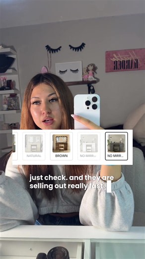 my fav vanity is on sale 😩🤌🏼 #vanity #makeupvanity #roomtour | vanity