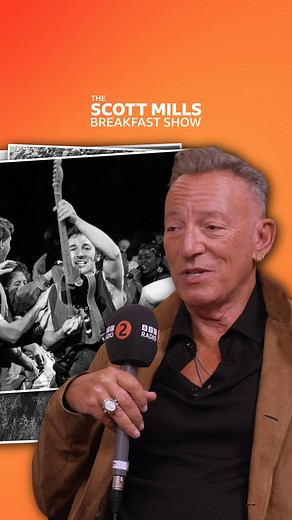 Bruce Springsteen opens up about his own battles with mental health 💛 Jeremy Allen White plays The Boss in the new biopic, Springsteen: Deliver Me From Nowhere | Watch their chat with @realscottmills in full on our YouTube channel! ✨ | BBC Radio 2