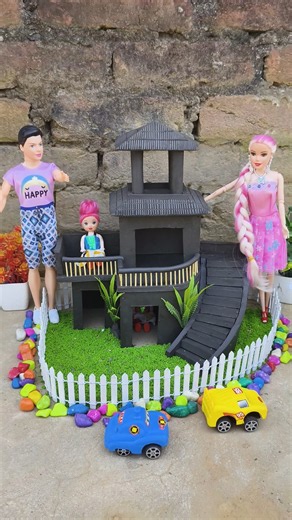 beautiful miniature clay house 🏡 #cute #craft #creative #diy #art