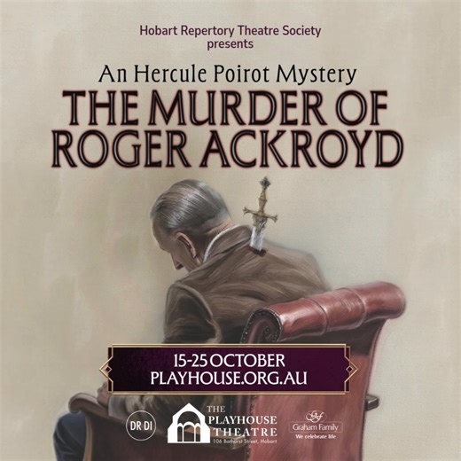 𝗬𝗼𝘂'𝗿𝗲 𝗶𝗻𝘃𝗶𝘁𝗲𝗱 𝘁𝗼 𝘄𝗶𝘁𝗻𝗲𝘀𝘀 𝗮 𝗺𝘂𝗿𝗱𝗲𝗿. Well, solve one, actually. Join Hercule Poirot at The Playhouse as he investigates The Murder of Roger Ackroyd – the Christie mystery that stunned the literary world. This Australian premiere of this adaption runs for just 10 performances. Miss it, and you'll never know whodunnit. | The Playhouse Theatre