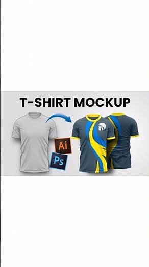 Tshirt Sublimation Design and Photoshop Mockup | Photoshop Tutorial #isdsialkot #shortstrending #fyp