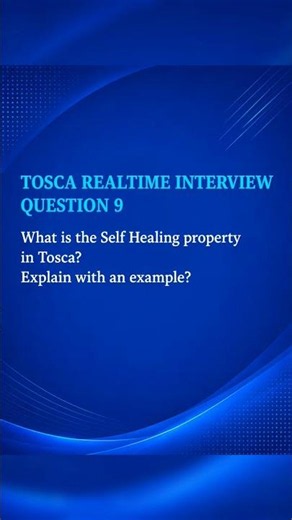 Tosca Tutorials |Q9| What is the Self Healing property in Tosca?