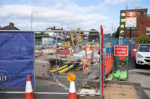 When rebuild of Cross Gates rail bridge will be completed as pictures show progress
