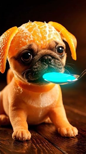 The Cutest Magical Orange Puppy! 🍊✨ | Oddly Satisfying AI Art