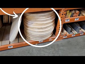 Buy a wood round at Home Depot for this GENIUS idea!