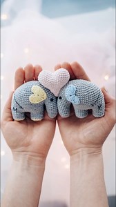 2.7K views · 27 reactions | Cute crochet Elephants in Love ❤️臨 #crochetpattern #amigurumipattern #crochetelephant #valentinesdaygiftideas #crochetanimals | Enjoy_toys_ | Facebook