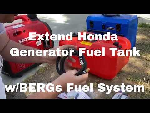 BERGs Extended Fuel System on Honda 2200 Generator – 24+ Hour Runtime