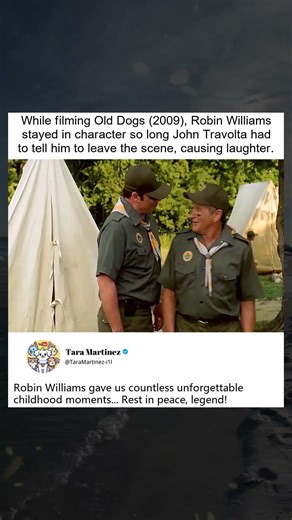 Robin Williams Stayed in Character, Making John Travolta Laugh