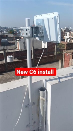 Jio AirFiber New C6 installation || Jio AirFiber New outdoor unit #jio #wifi #shorts