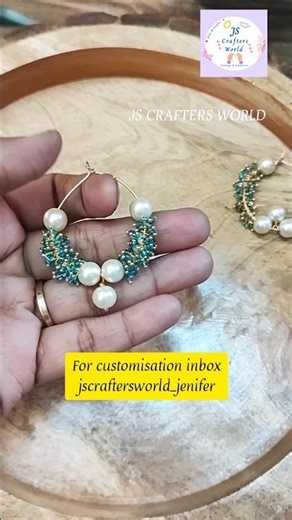 Make you're Own fashion earrings|6 Designs of Hoop Earrings|Trendy earrings design #earringsdesign