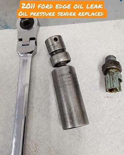 ford edge 3.5 oil pressure sensor replacement easy fix